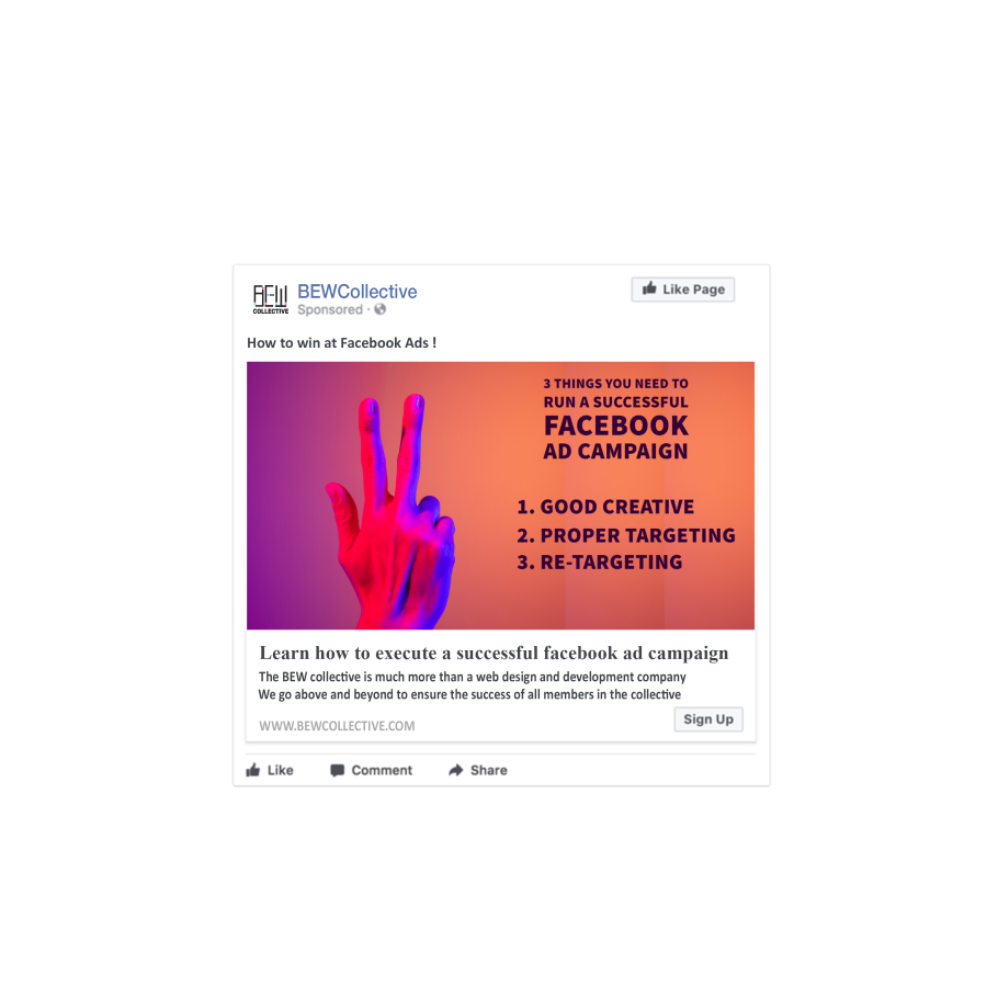 Facebook Ad example